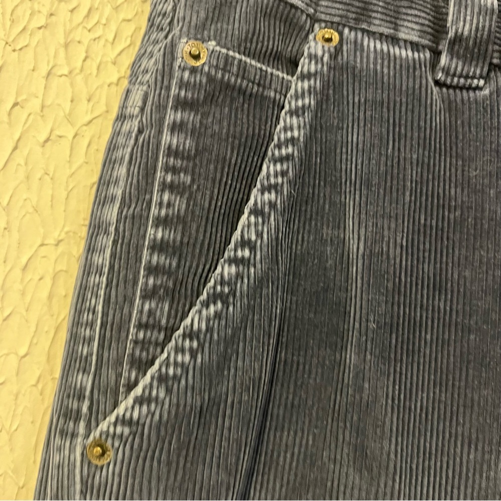 Tommy Hilfiger Vintage Y2K Dark Blue Corduroy Carpenter Pants size 34 X 30 - Picture 4 of 16